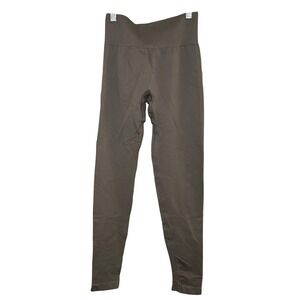OQQ Womens Small Brown Gray high Waist Seamless Leggings Yoga‎ Gym Activewer